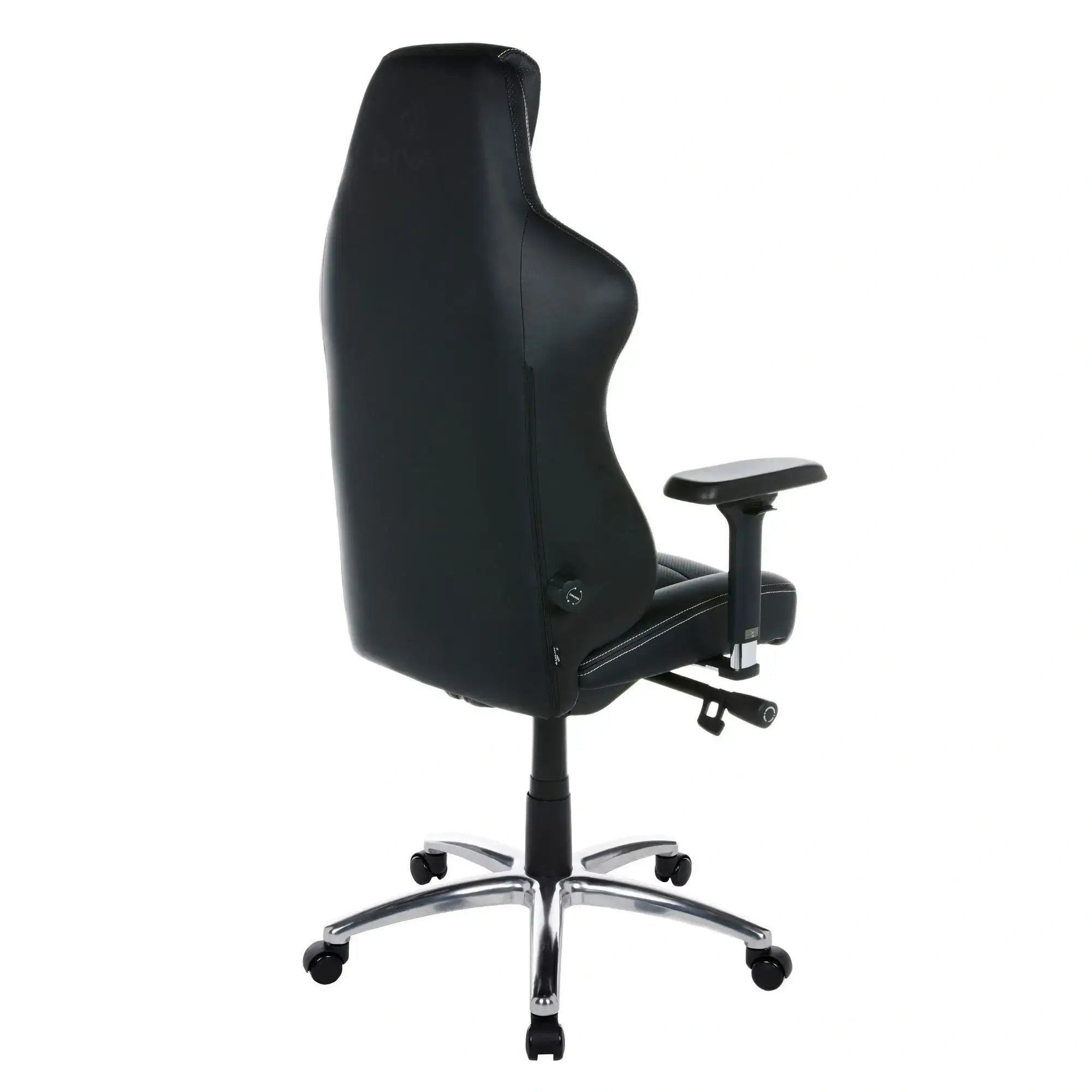 HIVAR Eqlipse Night Silver, Rückansicht – elegantes Design mit dezenter Naht, glänzendes silbernes Fußkreuz