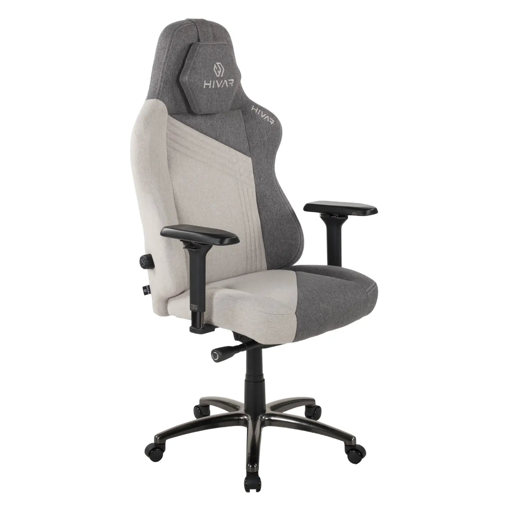HIVAR Skylar XL Ash Obsidian rechte Ansicht - bis 180kg belastbar, maximaler Komfort, 4D-Armlehnen
