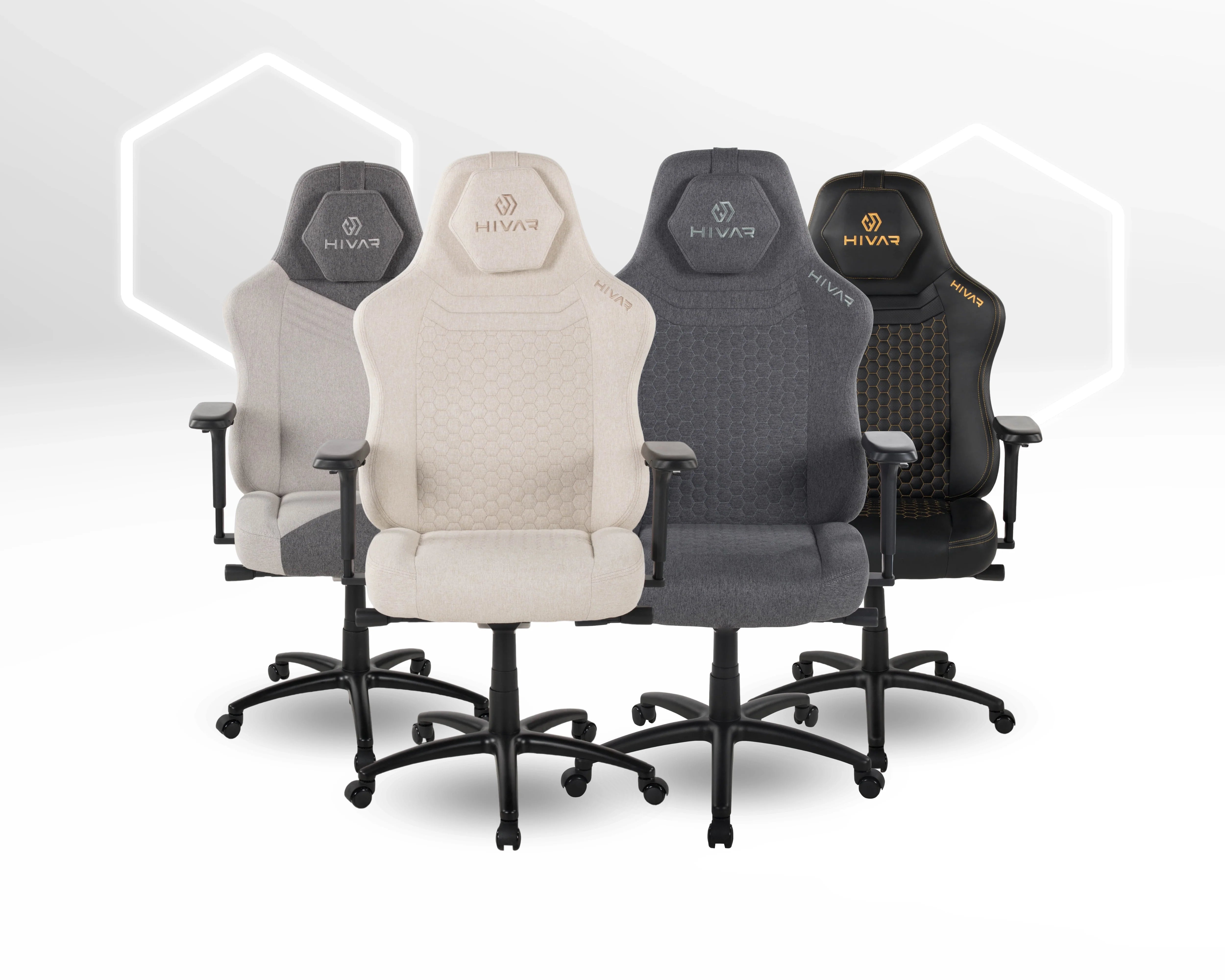 HIVAR XL Serie – Übersicht der HIVAR XL Stuhlmodelle mit extrabreiter Sitzfläche und hoher Rückenlehne für maximalen Komfort