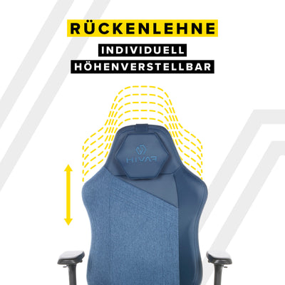 höhenverstellbare Rückenlehne Hivar Gaming & Bürostuhl