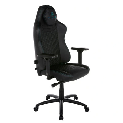 HIVAR Orbical Onyx Coal, rechte vordere Seitenansicht – sportliches Design, hochwertige Polsterung, schwarzes Fußkreuz